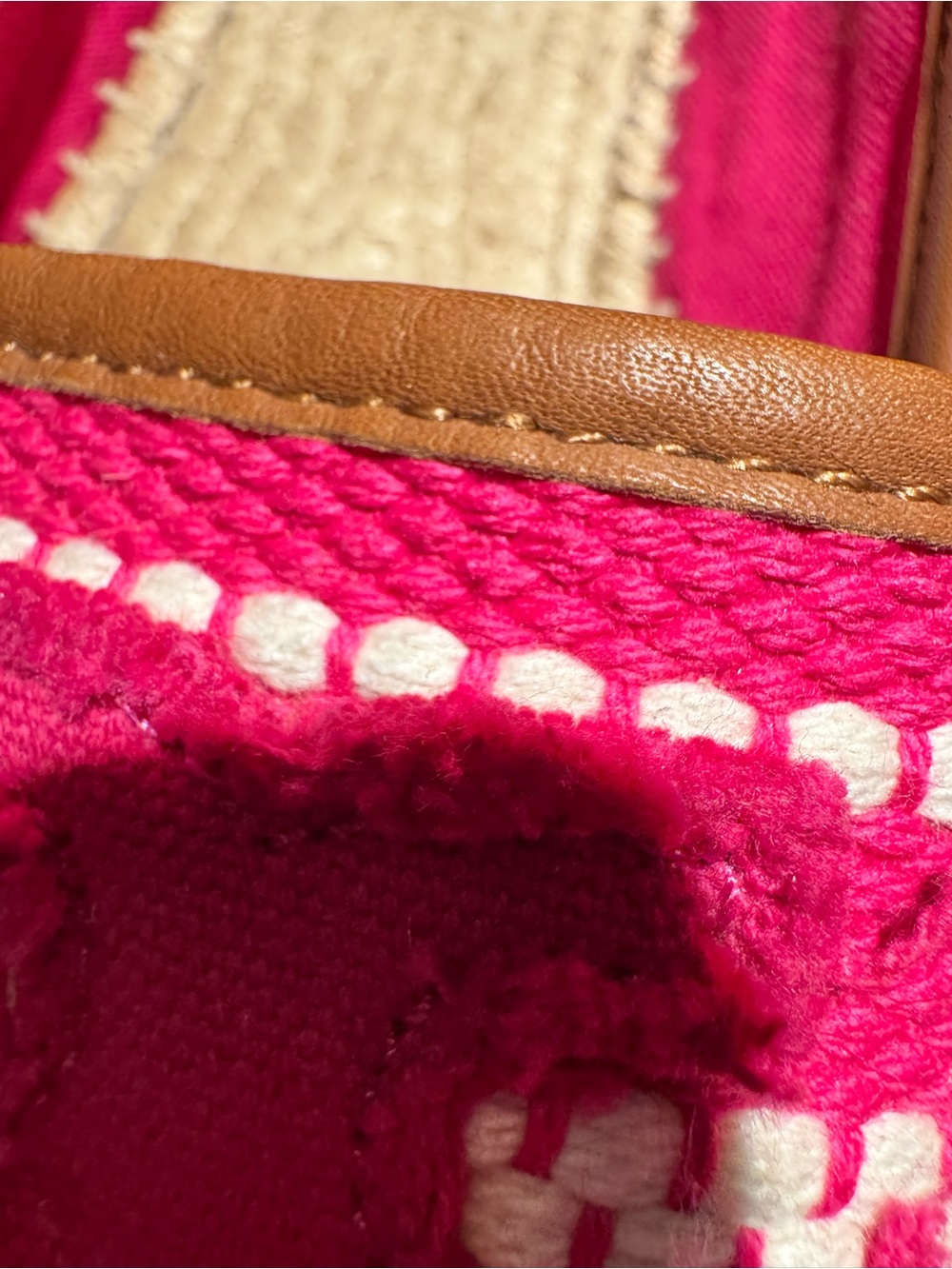 Tory Burch Vibrant Fuschia Espadrilles 10 NEW Summer Resort Cruise - Picture 3 of 7